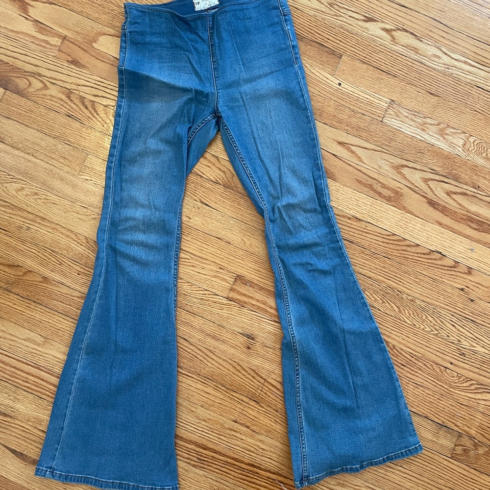 Free People penny pull on flare jeans